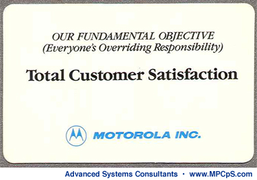 Motorola's Total Customer Satisfaction